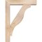 Ekena Millwork Funston Block Smooth Bracket w/ Offset Brace, Douglas Fir, 5 1/2"W x 24"D x 32"H BKT0604X24X32FST05SDF - alternate 4